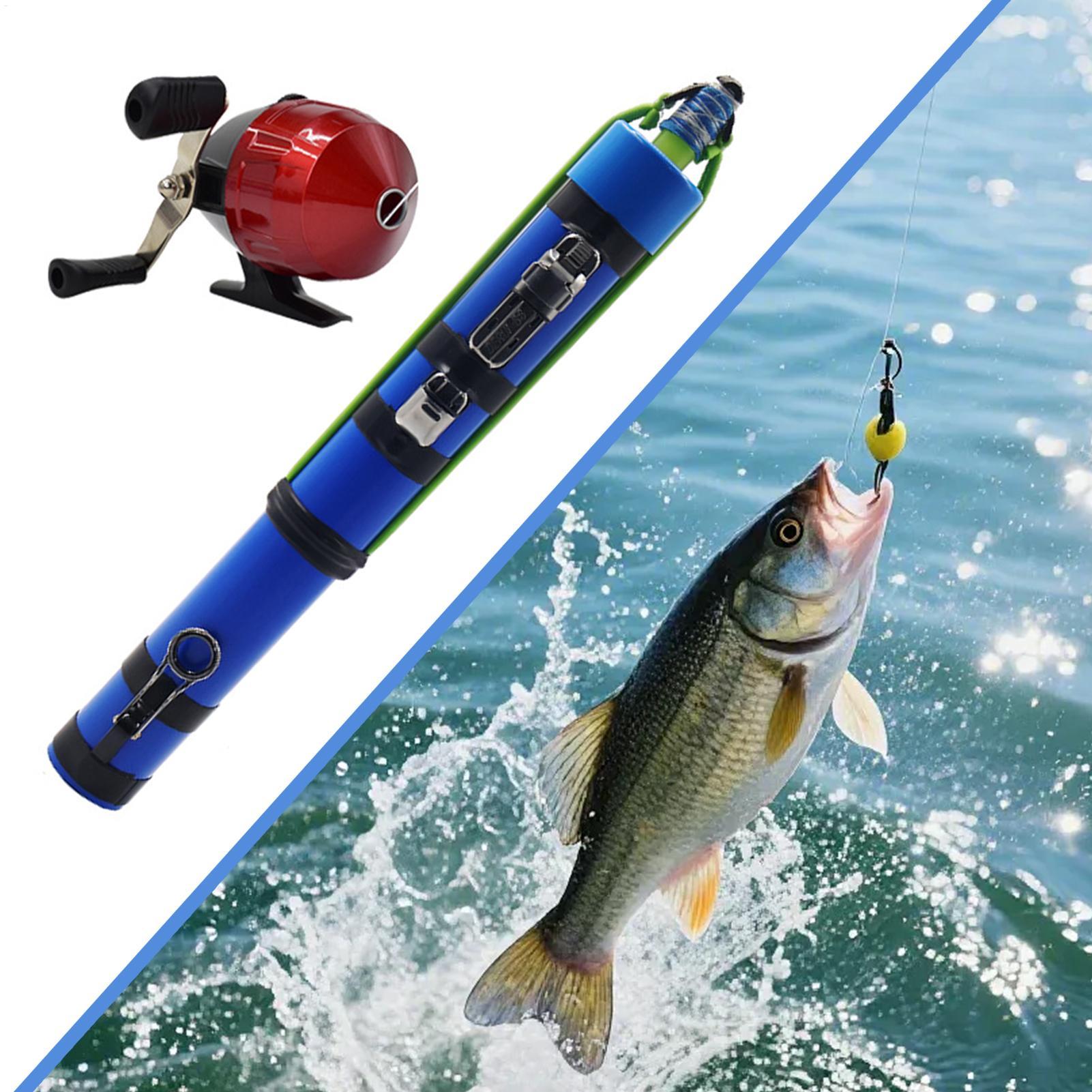 Fishing Rod Combo - 釣り竿 スリングショットデザイン コンパクトな魚用ツール リール付き 釣りカタパルトロッド 旅行用
