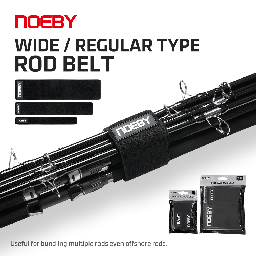 Fishing Rod Spinning - NOEBY 釣り竿ストラップ ワイド保護ベルト 耐摩擦ロッドラップ スピニングキャスティングロッド収納用