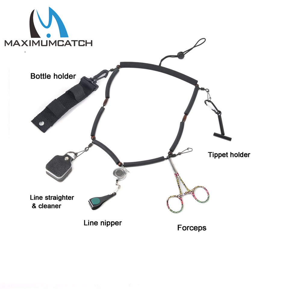 Fishing Rod Ice - Maximumcatch 高品質ストラップジンガーとティペットホルダーラインニッパー鉗子ボトルホルダーフライフィッシン