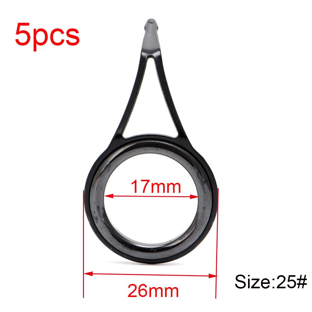 Fishing Rod Case - 楕円形3mm-23mm内径ステンレス鋼製釣り竿ガイドチップ修理キットタックルボックスアクセサリーアイセラミックリング