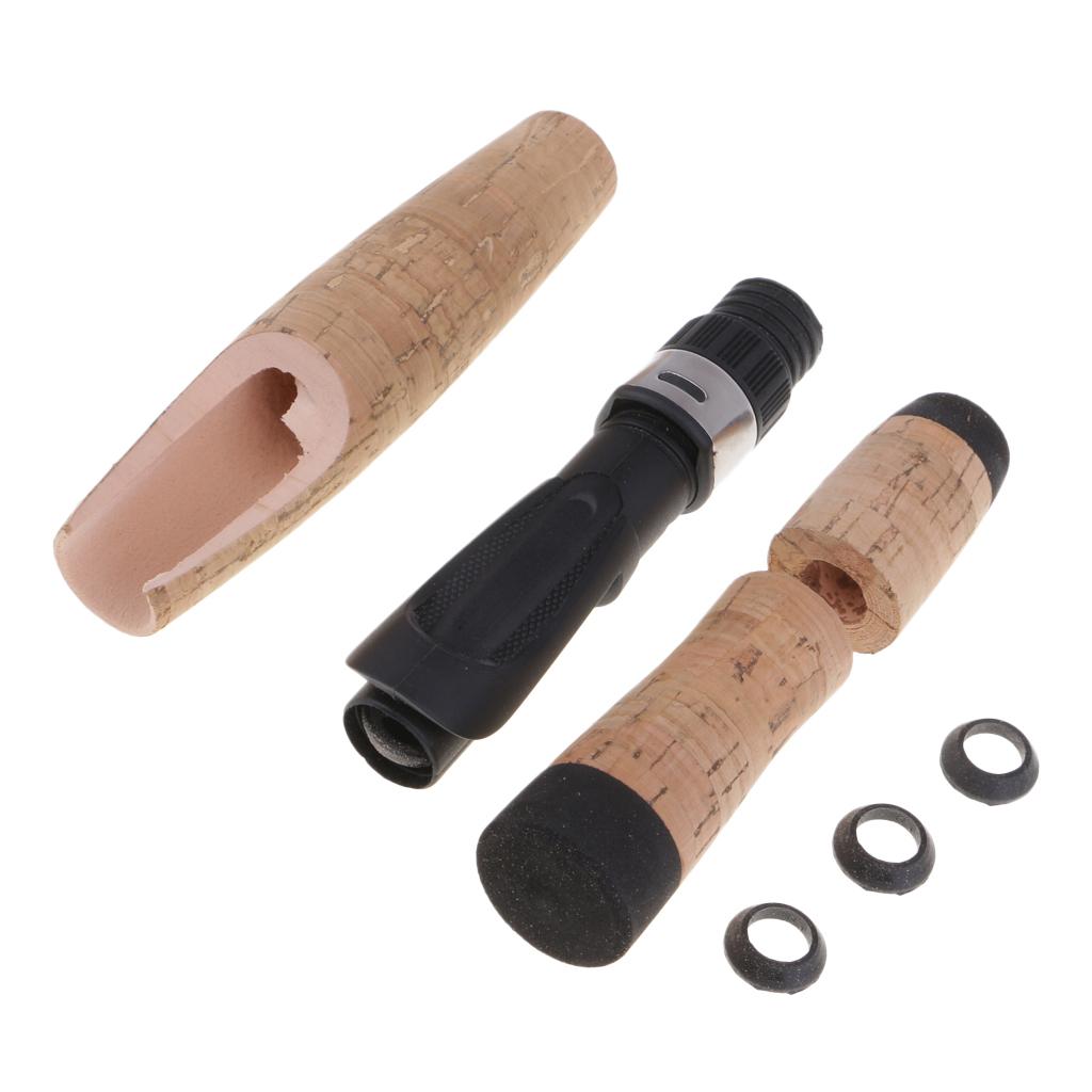 Fishing Rod Building Kit - 複合コルクグリップとリールシート付き釣り竿ハンドルキット、ロッドビルディング愛好家向け簡単装着