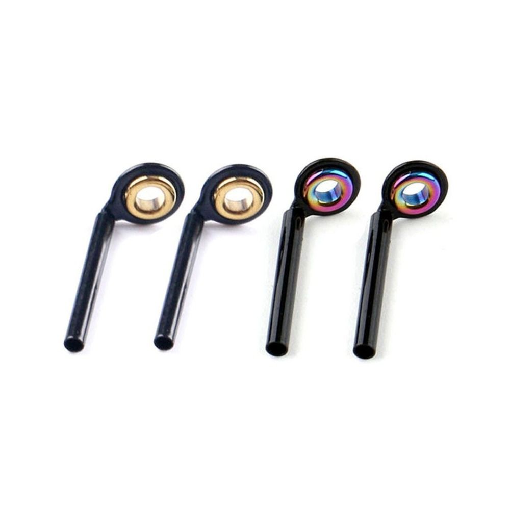Fishing Rod Guide Replacement - 新しい O リング釣竿ガイドステンレス鋼楕円形先端修理キット 0.8 ミリメートル-2.0 ミリメートル釣り目セラミックリング