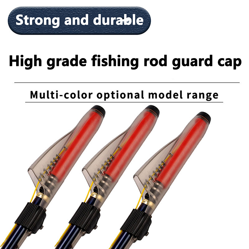Fishing Rod Case - 1Pc 透明釣竿先端カバーロッドハットポールガイド保護キャップ海竿ハットポールガイドプロテクター釣りアクセサリー