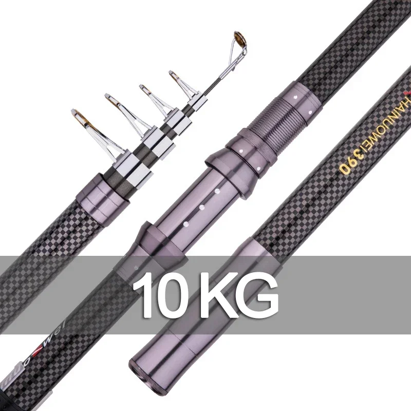 新しい伸縮式携帯ロータリー釣り竿 2.4M、2.7M、3.6 - Fishing Rod Surf のレビューと価格