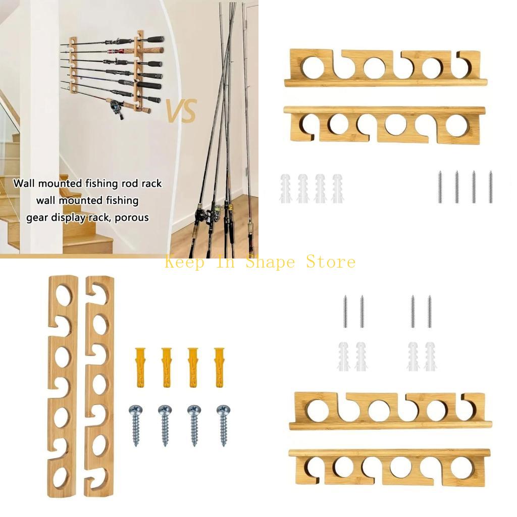U1JC 壁または天井に取り付けられた釣竿ハンガー収納オーガ - Fishing Rod Rack のレビューと価格