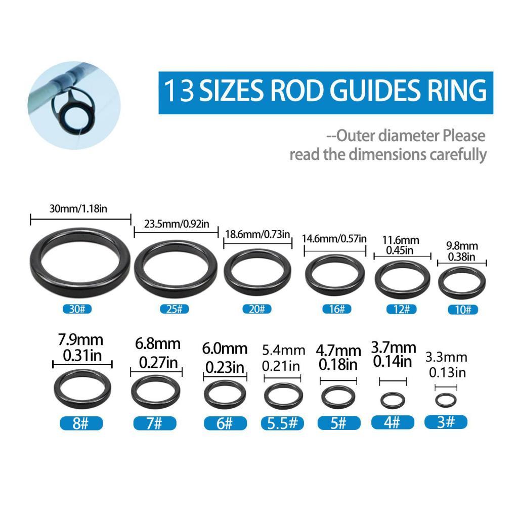 26 個の釣り竿ガイド セラミック修理キット ポールチップア - Fishing Rod Tip Replacement のレビューと価格