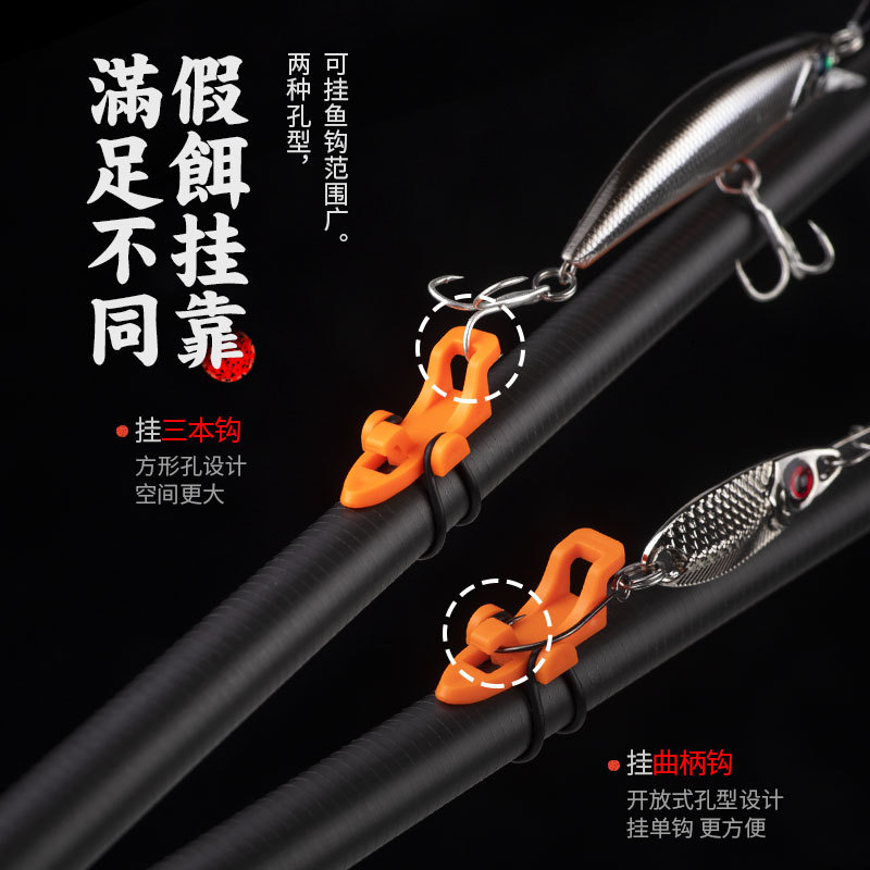 1 セット 3 サイズリング釣りフックキーパールアーホルダー - Fishing Rod Casting のレビューと価格