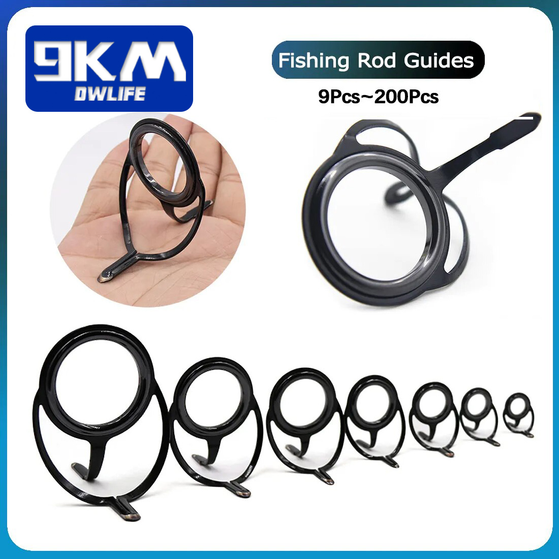 釣竿修理キットスピニングロッドビルディングコンポーネントステ - Fishing Rod Spinning のレビューと価格