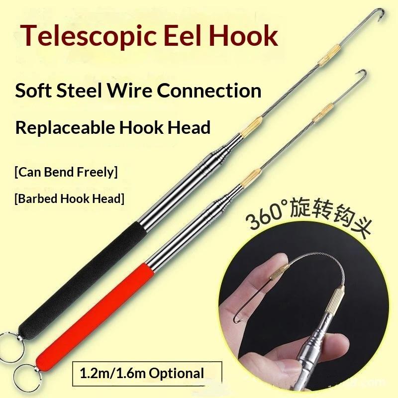 1PC 360度回転バーブ付き糸巻き釣り針 伸縮式ポール イ - Fishing Rod Building Kit のレビューと価格