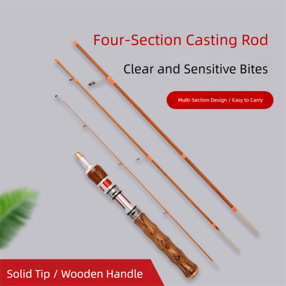 高品質4セクションスピニングフィッシングロッドULパワー カ - Fishing Rod Carbon Fiber のレビューと価格