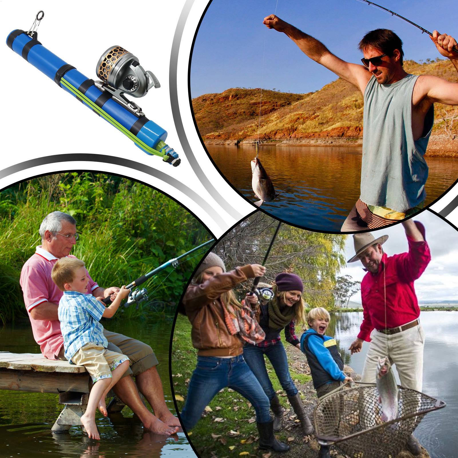 釣り竿 スリングショットデザイン コンパクトな魚用ツール リ - Fishing Rod Combo のレビューと価格