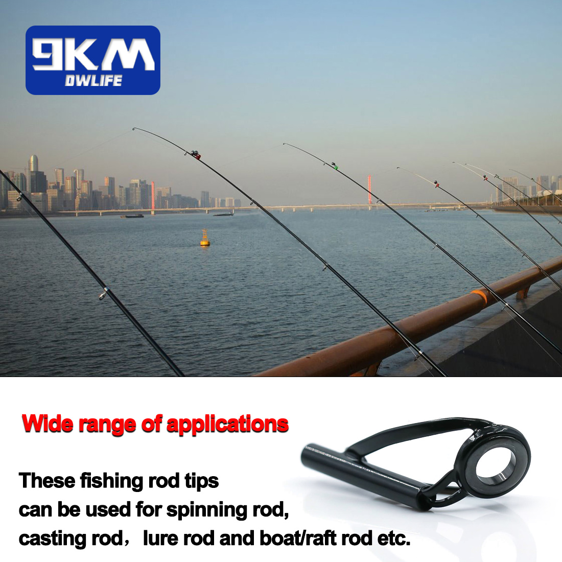 ステンレス鋼釣り竿ガイドチップ修理キット、スピニングロッド交 - Fishing Rod Guide Replacement のレビューと価格