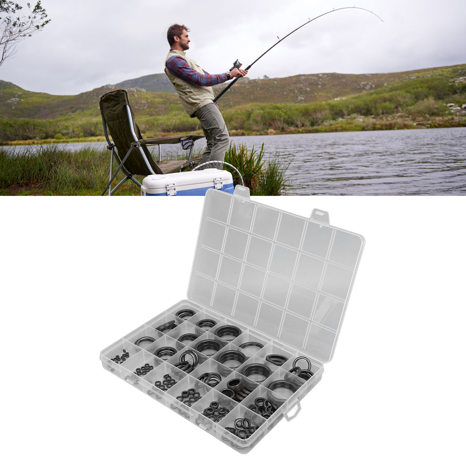 釣り竿ガイド修理キット 釣り竿アイレットガイドリング 釣り竿 - Fishing Rod Building Kit のレビューと価格