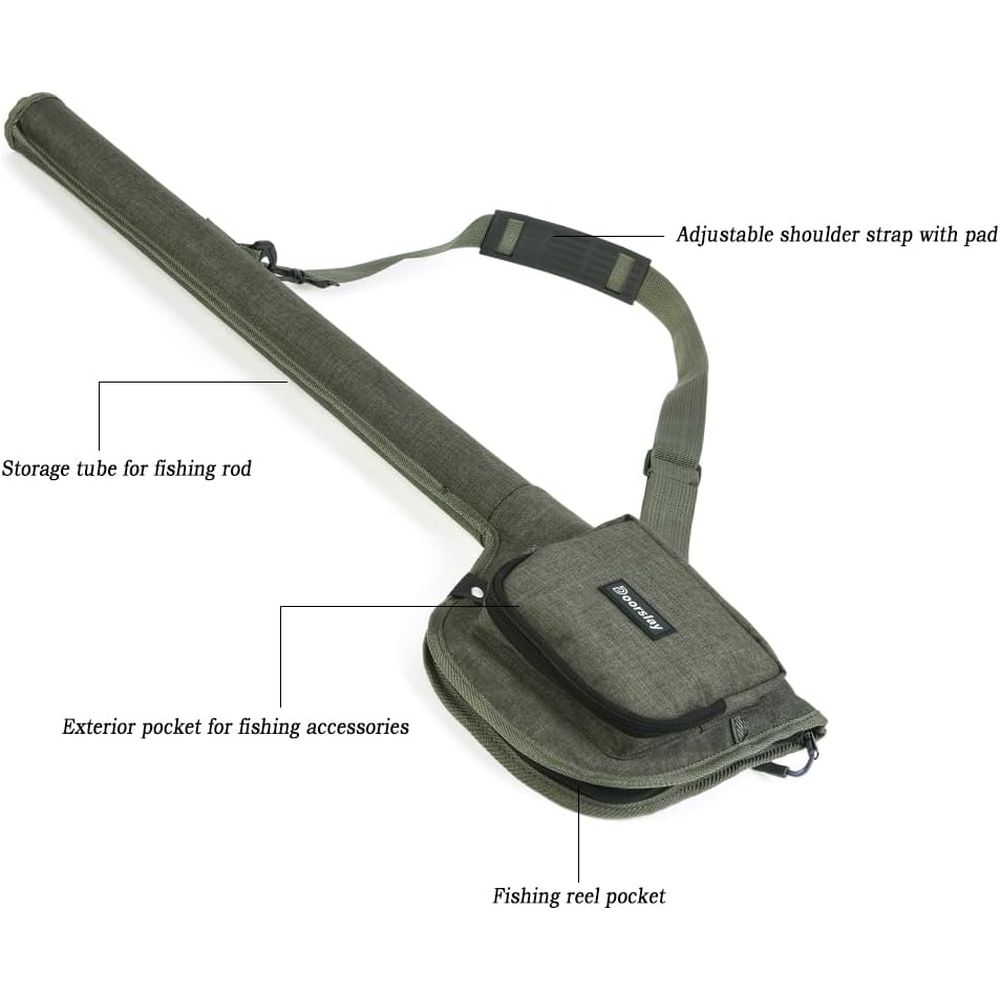 ポータブル釣りキット：釣り竿、キャリア、バッグ、ケースのコン - Fishing Rod Case のレビューと価格