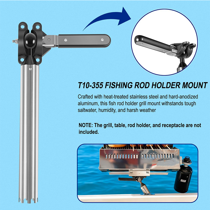 全角度調整可能な釣り竿ホルダーグリルマウント、マグマのすべて - Fishing Rod Holder のレビューと価格
