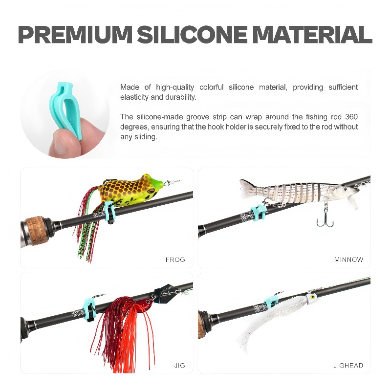 シリコン製ルアーハンガーフック ​   – マイクロフィッシ - Fishing Rod Combo のレビューと価格