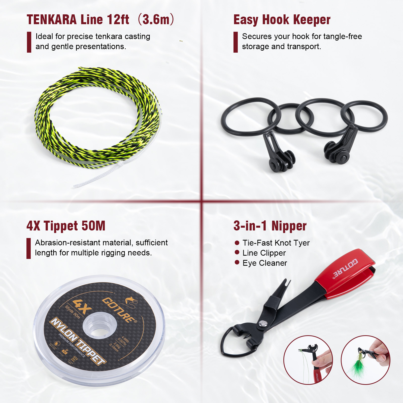 Goture 釣り竿コンボ フライフィッシング テンカラロッ - Fishing Rod Fly のレビューと価格