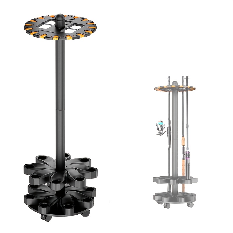 ガレージ用釣り竿ホルダー、360度回転式釣り竿ラック、フロア - Fishing Rod Rack のレビューと価格