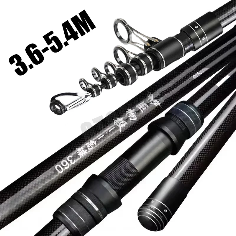 3.6m 4.5m 5.0m 5.4m 伸縮式釣り竿 遠投ス - Fishing Rod Surf のレビューと価格