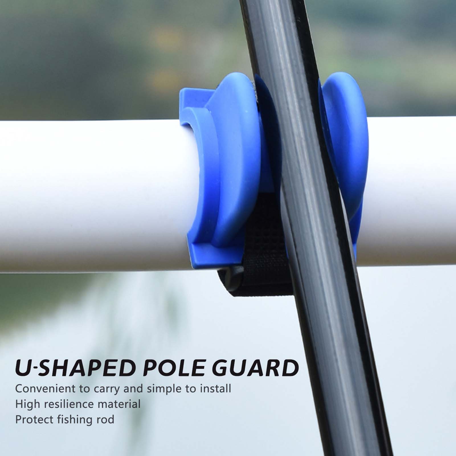 U字型ボート釣り竿ホルダー、頑丈な構造、TPE釣り餌キーパー - Fishing Rod Holder のレビューと価格