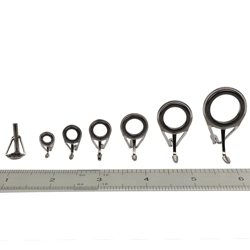 7 ピース/セット釣具ステンレス鋼修理キットセット釣竿ガイド - Fishing Rod Repair Kit のレビューと価格